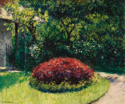 Massa di fiori, giardino del Petit-Gennevilliers da Gustave Caillebotte